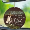 Be Still and Know That I Am God Acrylic Hanging 8cm x 8cm