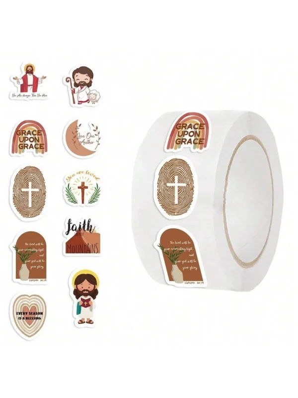 500 Christian Bible Verses & Inspirational Quotes Stickers 2.5cm - Image 12