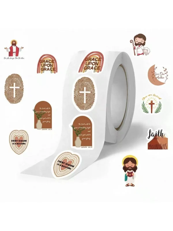 500 Christian Bible Verses & Inspirational Quotes Stickers 2.5cm - Image 13