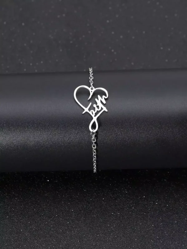 3pcs Stainless Steel Amazing Grace Faith Cross Bracelets - Image 2