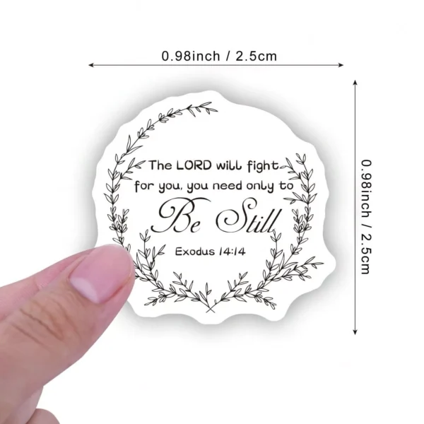 500 Christian Bible Verses & Inspirational Quotes Stickers 2.5cm - Image 21