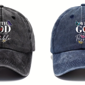 With God All Things Are Possible Unisex Polyester Cap