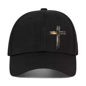 God So Loved the World That He Gave His Only Son Black Unisex Polyester Cap