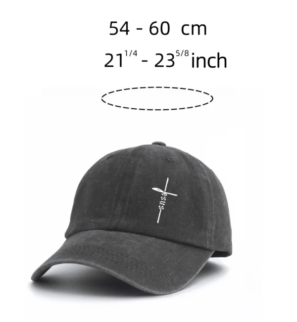 Jesus Cross Unisex Cap - Image 2